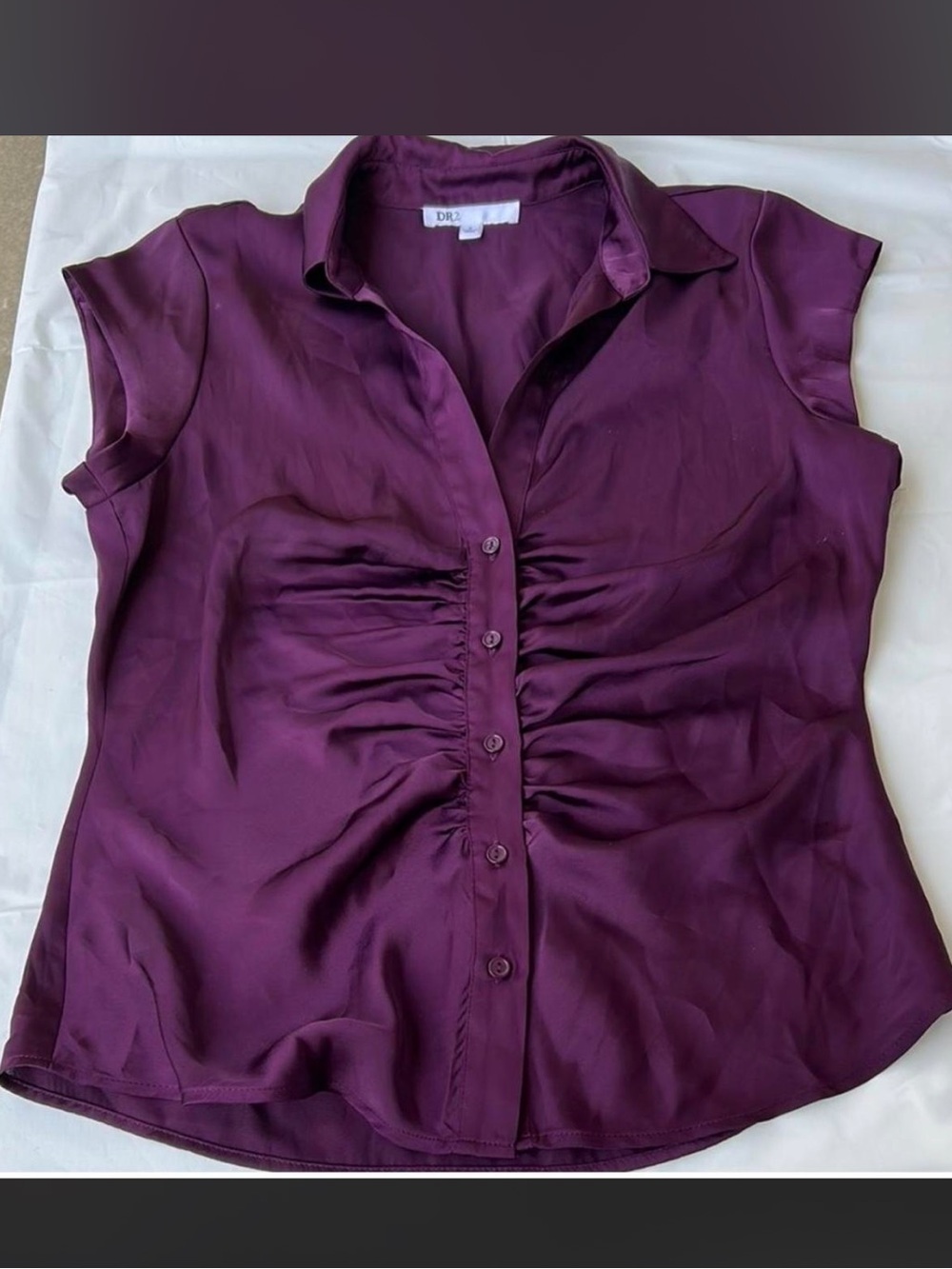 Dr2 purple button down top